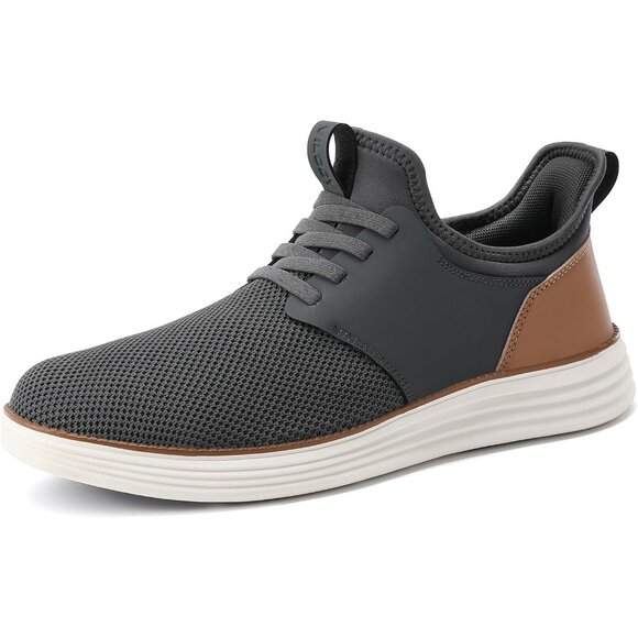 ⚡VILOCY Men's Army Green Fashion Dress Oxfords Business Mesh Breathable Sneakers - Picture 7 of 9